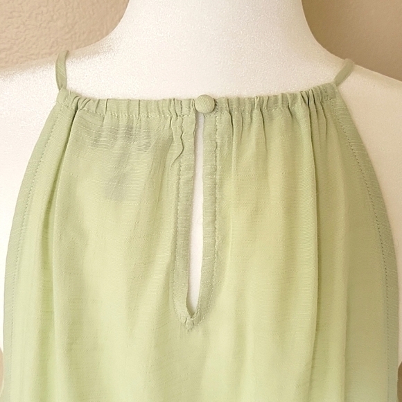 Nine West Womens Dalton Mint High Neck Keyhole Tank - Size XL - Picture 5 of 8